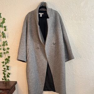 H&M Classic Oversized Gray Trench Coat